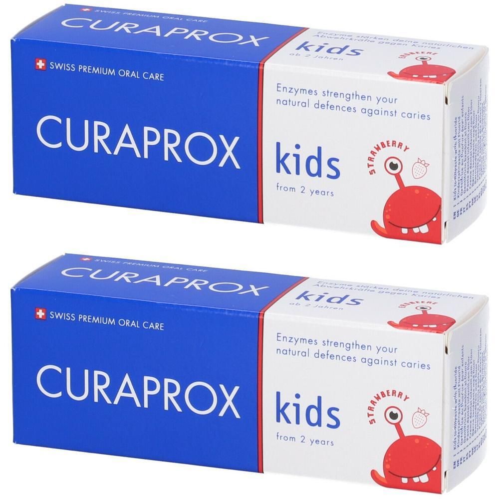 Curaprox Kids Toothpaste Strawberry Flavor 950ppm 2x60 ml