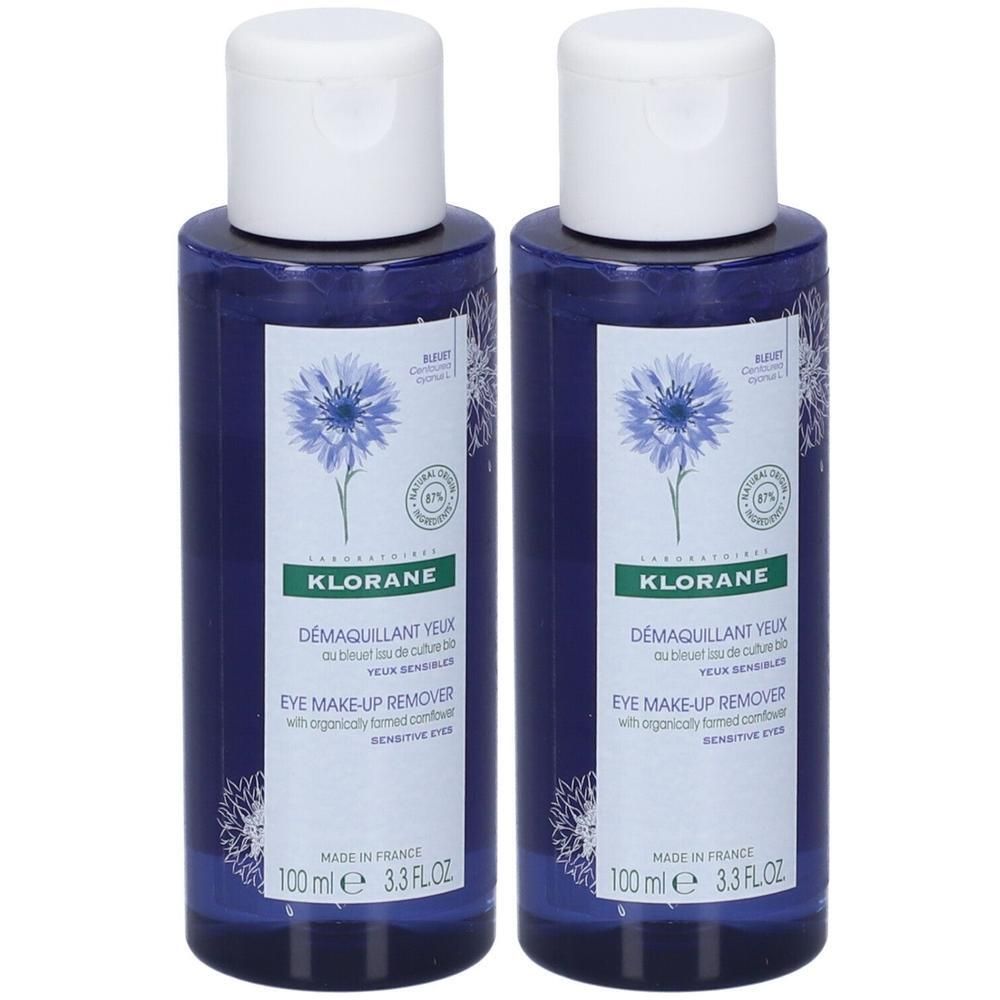 Klorane Struccante Occhi al Fiordaliso BIO 100ml - sensibili 2x100 ml