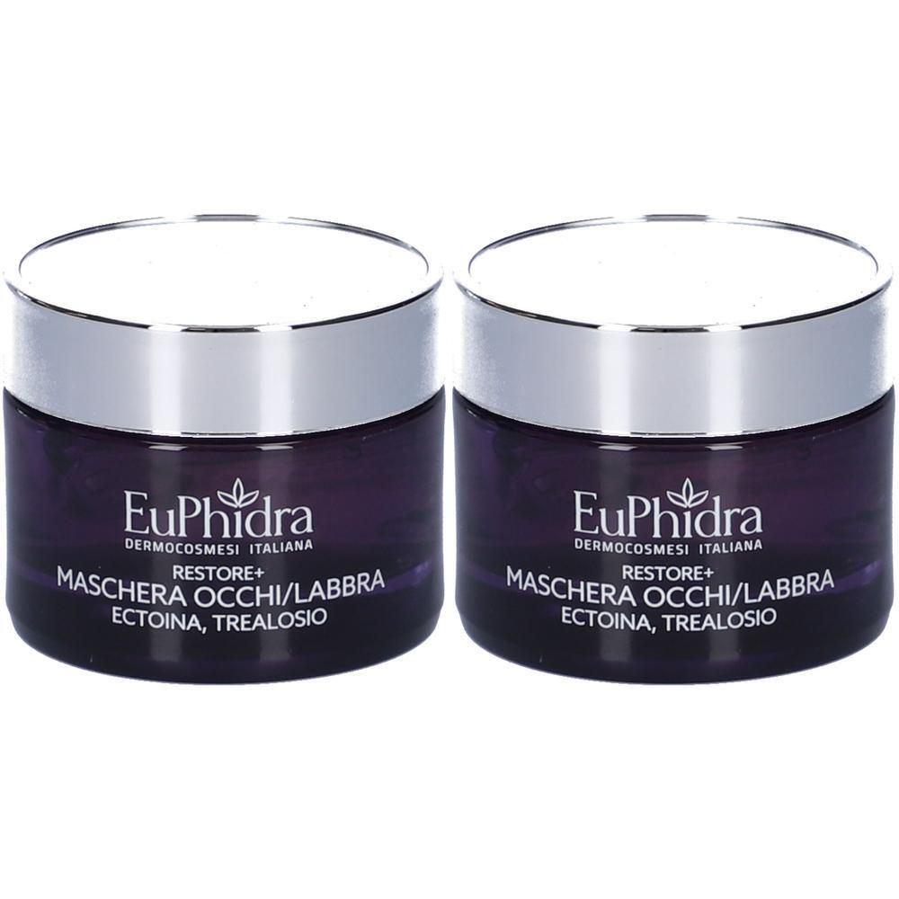 Euphidra Maschera Occhi/labbra Restore+ 2x30 ml