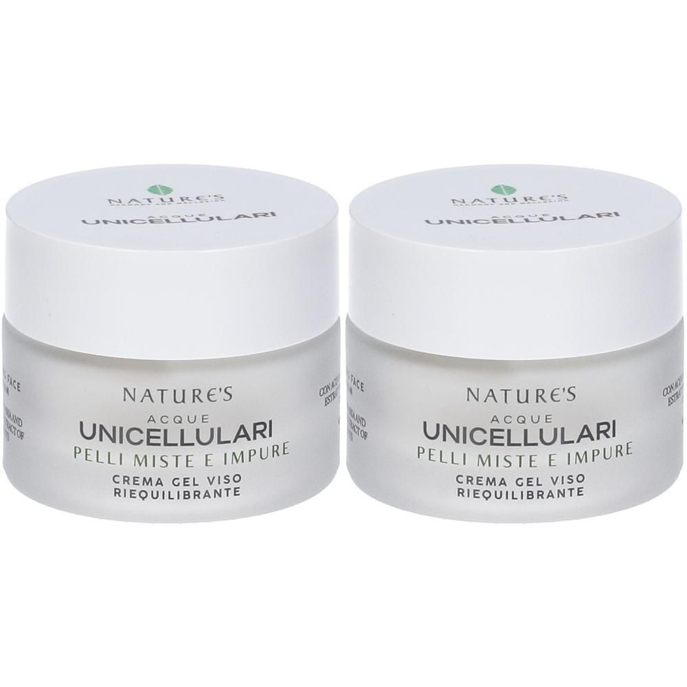 NATURE'S Crema Gel Viso Riequilibrante 2x50 ml