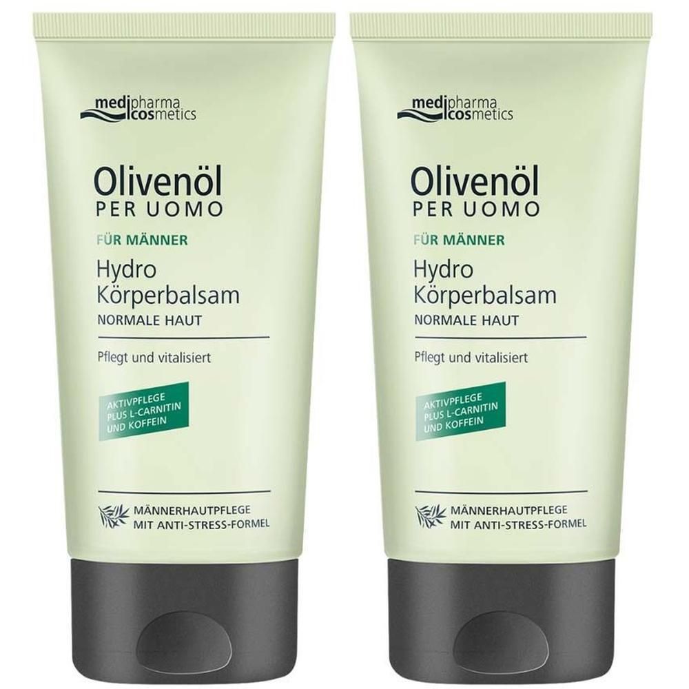 Olivenöl PER Uomo Hydro Körperbalsam 2x 2x150 ml Creme