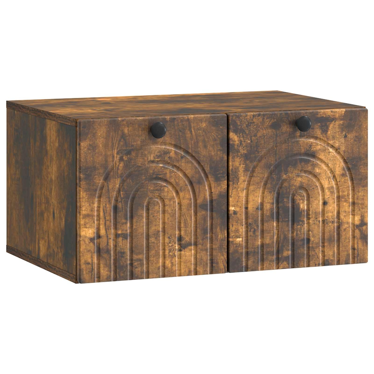 vidaXL Wandmontierter TV-Schrank Geräucherte Eiche 59,5 x 41 x 30 cm Image