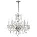 Crystorama Traditional Crystal 22 Inch 5 Light Mini Chandelier - 1005-CH-CL-S