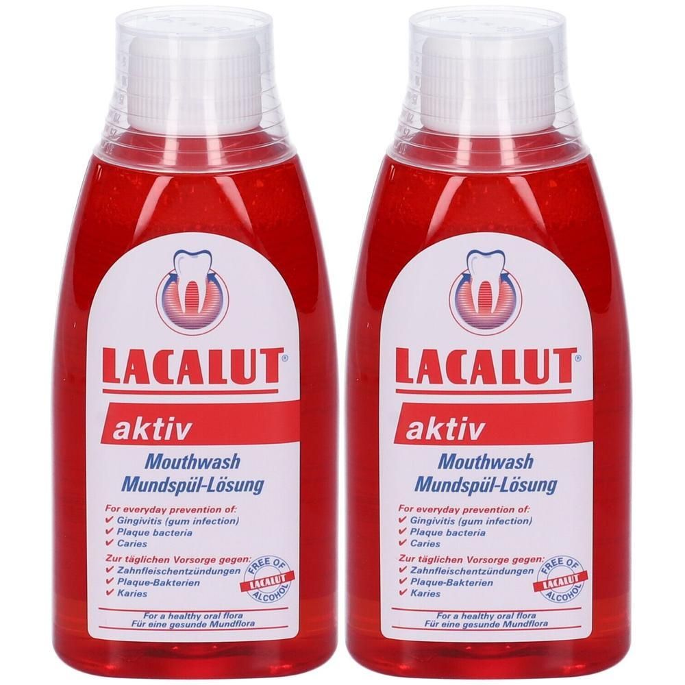 Lacalut® Aktiv Colluttorio 2x300 ml Collutorio
