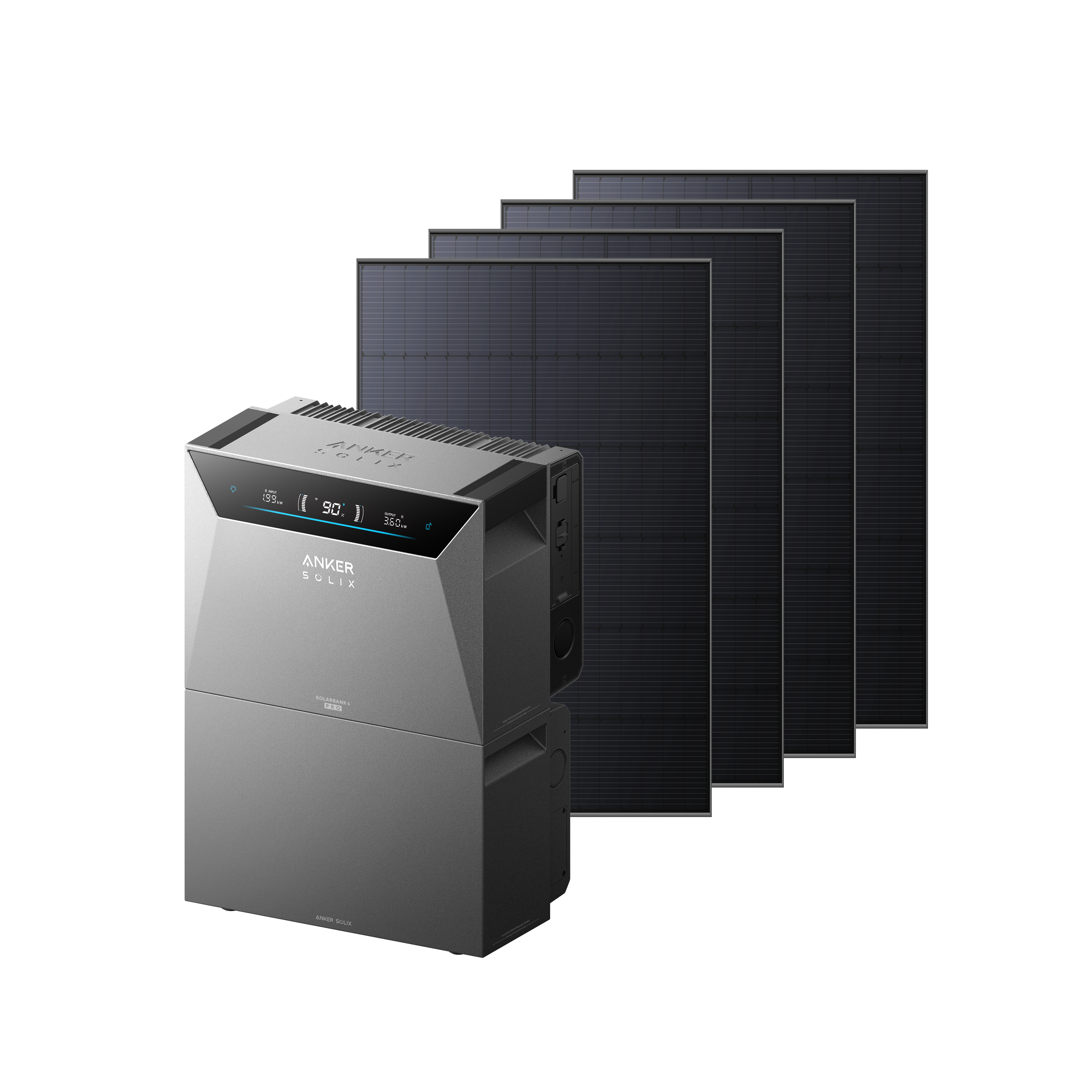 Anker SOLIX Solarbank 4 E5000 Pro + 1780Wp Bifaziales Solarmodul + 1× BP5000 Erweiterungsakku Image