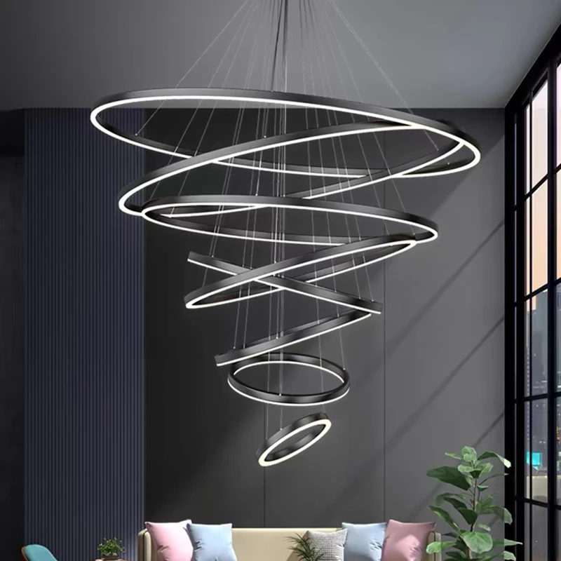 Nordische Wohnkultur, Treppen leuchter, Wohn-und Esszimmer pendel leuchten, Decken leuchte, Innen beleuchtung
