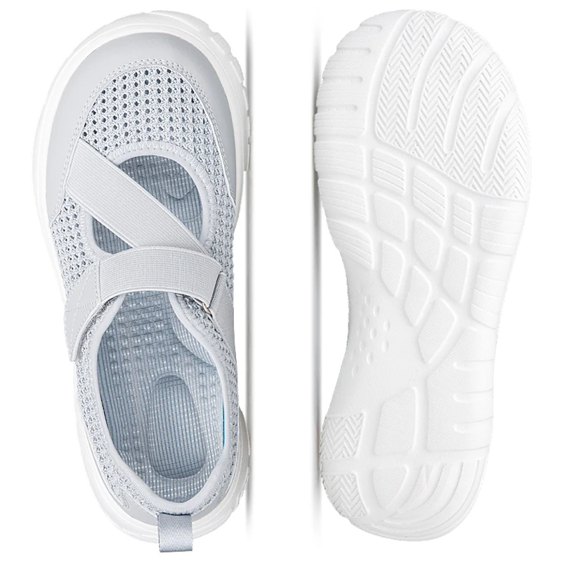 Damen Mary Jane Schuhe, Walking-Loafer, Mesh-Flats, Sommer-Sportschuhe, Outdoor, bequeme, leichte Sneaker, Mädchen, Mutter, große Größen 35-42