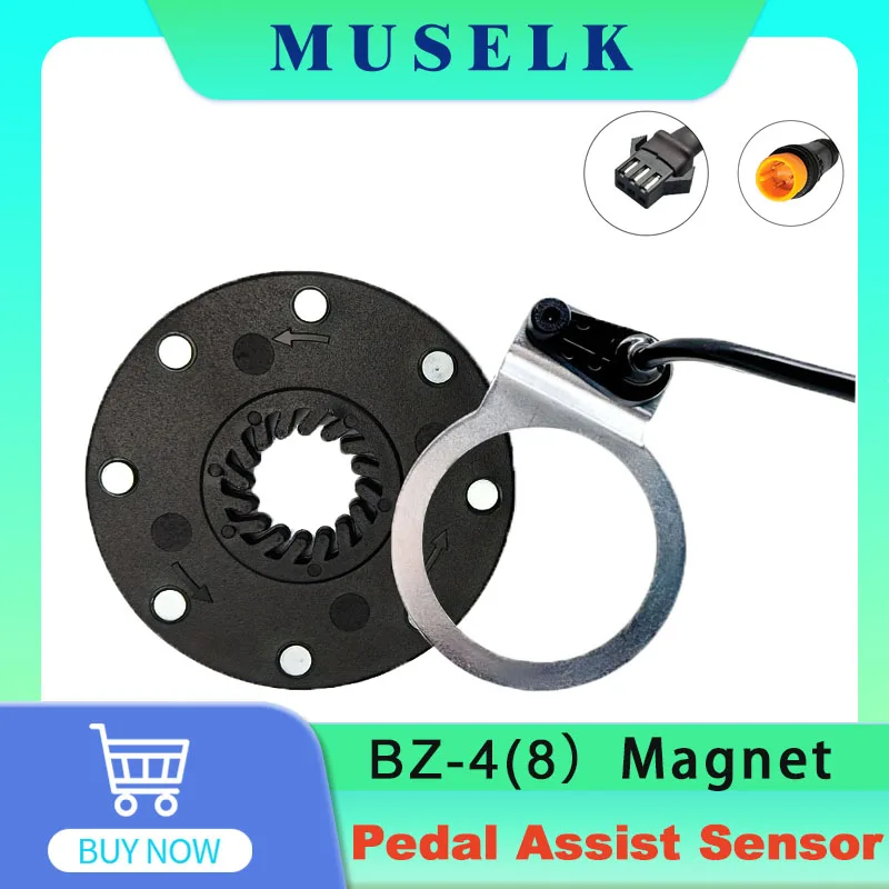 KT BZ-4 Leistungssensor 8 Magnete Elektrofahrrad PAS Wasserdicht/SM-Stecker, Geeignet für Elektrofahrrad-Umbausätze Image