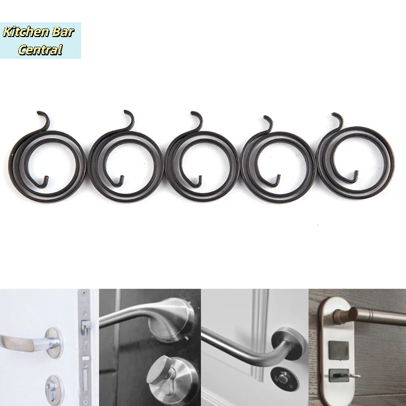 【5 Stück Ersatzfedern für Türgriffe, innere Spiralreparatur-Torsionsfeder】 Image