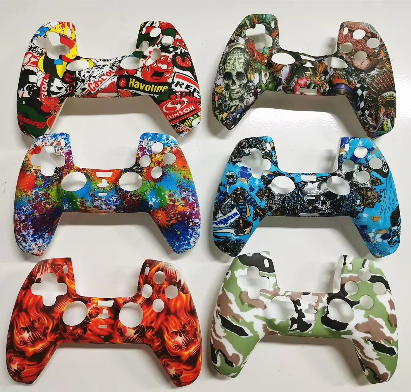 Wireless Controller Gamepad 6-Axis Dual Vibration With LED Light Bar Joystick Joypad For PS Console /PC/iPad/Andriod/iPhone