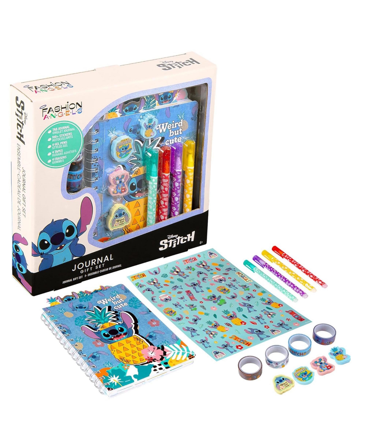 Fashion Angels Disney Stitch Journal Gift Set 80 Page Book, Ages 6+ - Multicolored ||