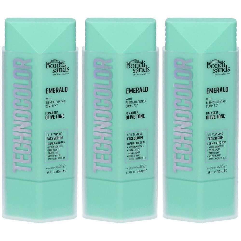 Bondy Sands Technocolor Emerald Siero Viso Autoabbronzante 3x50 ml