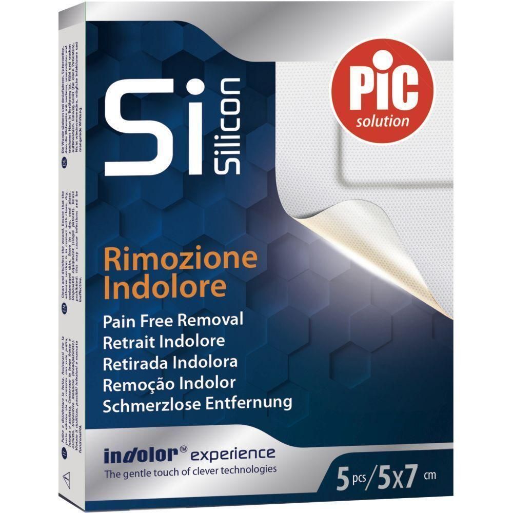 Cerotto Pic Postop Silicone 5X7 5 Pezzi 4x5 St