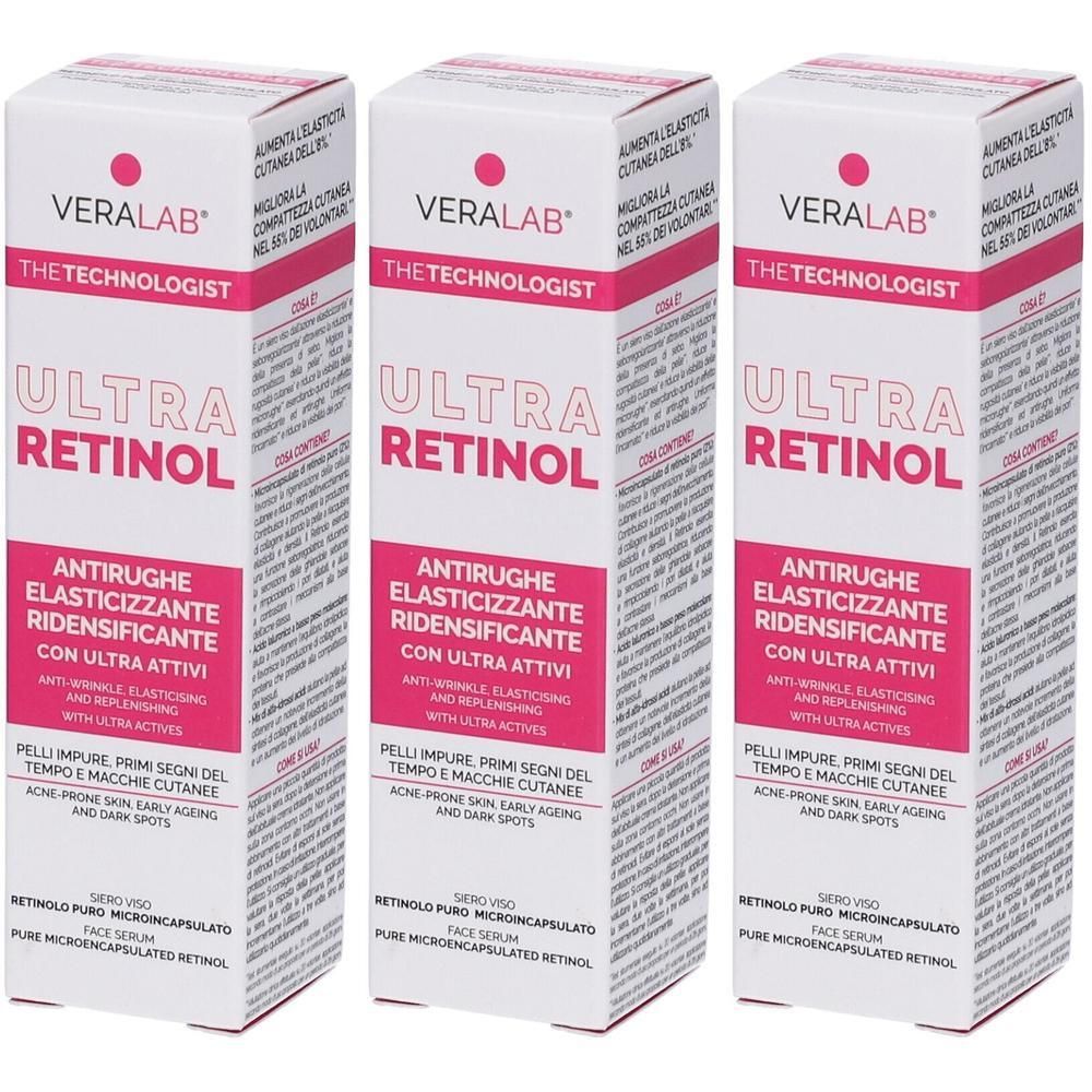 Veralab Siero Viso Ultra Retinol 3x30 ml