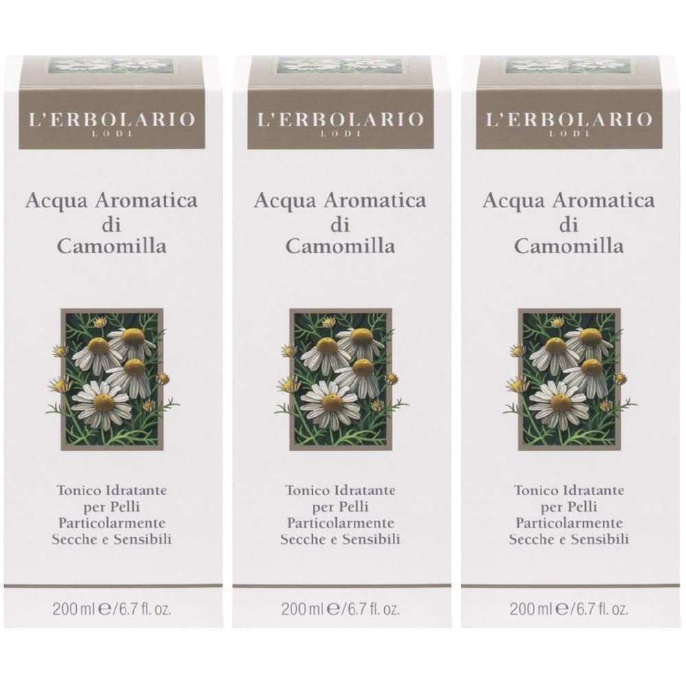 L'Erbolario Acqua Aromatica Di Camomilla 3x200 ml