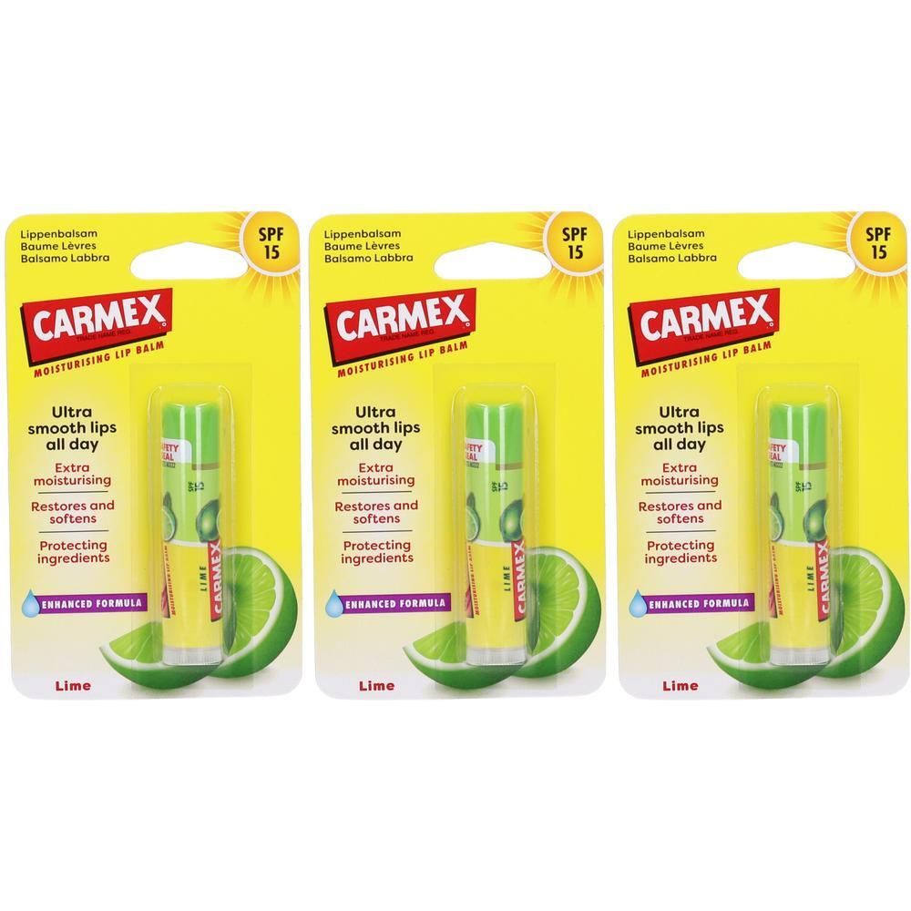 Carmex Balsamo Labbra Lime SPF15 3x4,25 g