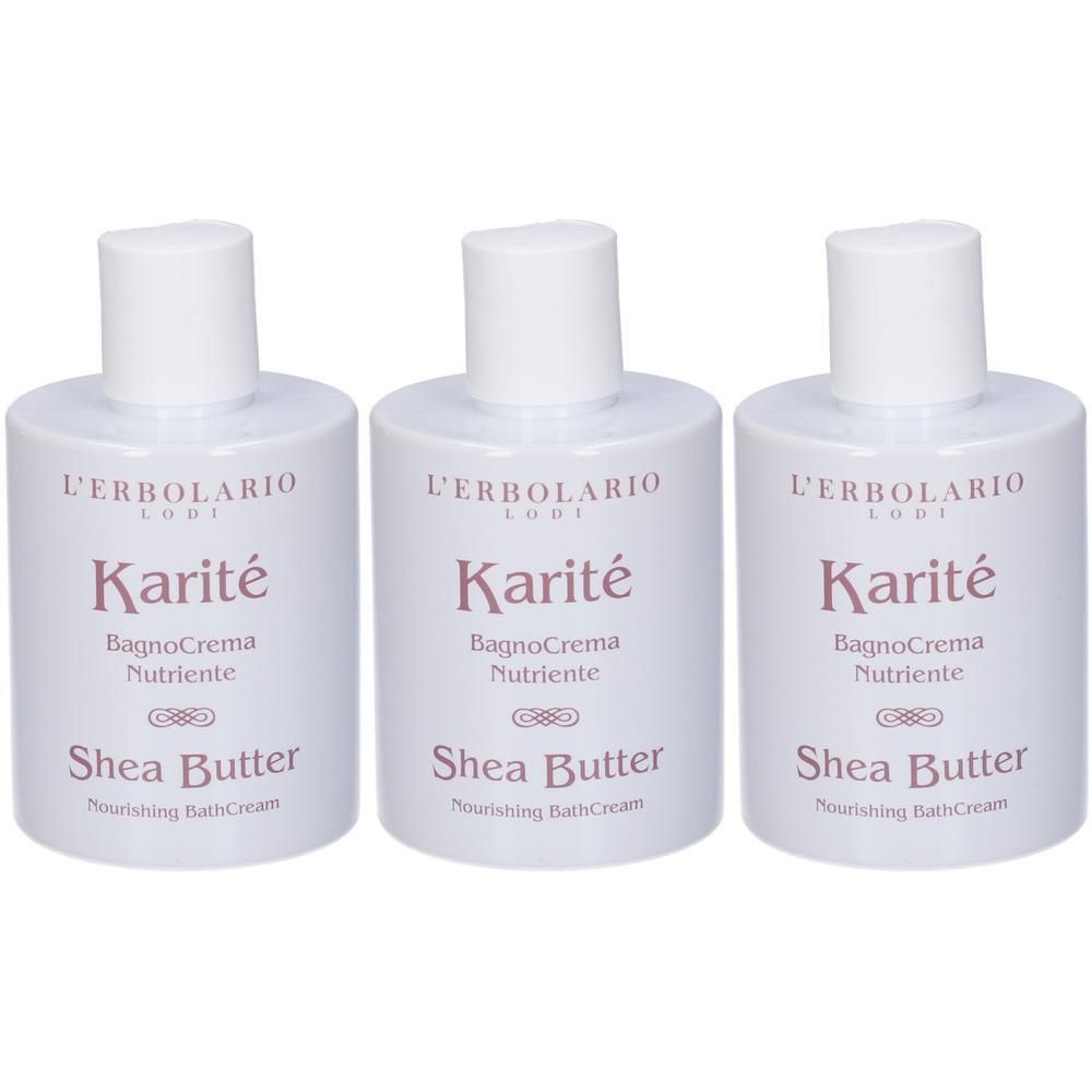 L`Erbolario BagnoCrema Nutriente Karité 3x300 ml