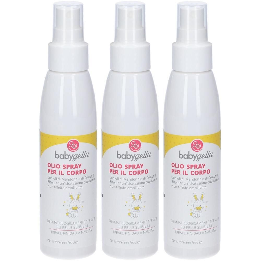 Babygella Olio Spray per il Corpo 3x100 ml
