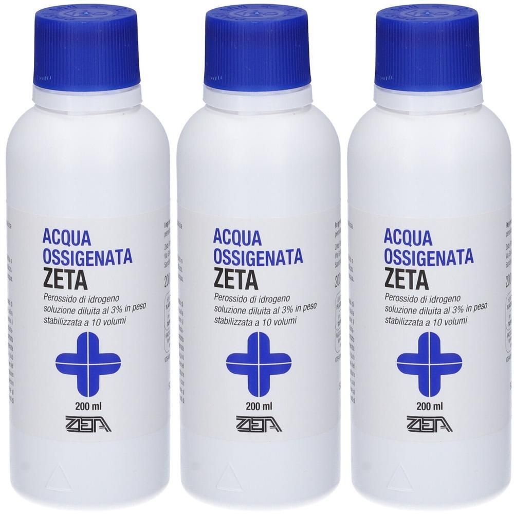 Zeta Farmaceutici Acqua Ossigenata 3x200 ml