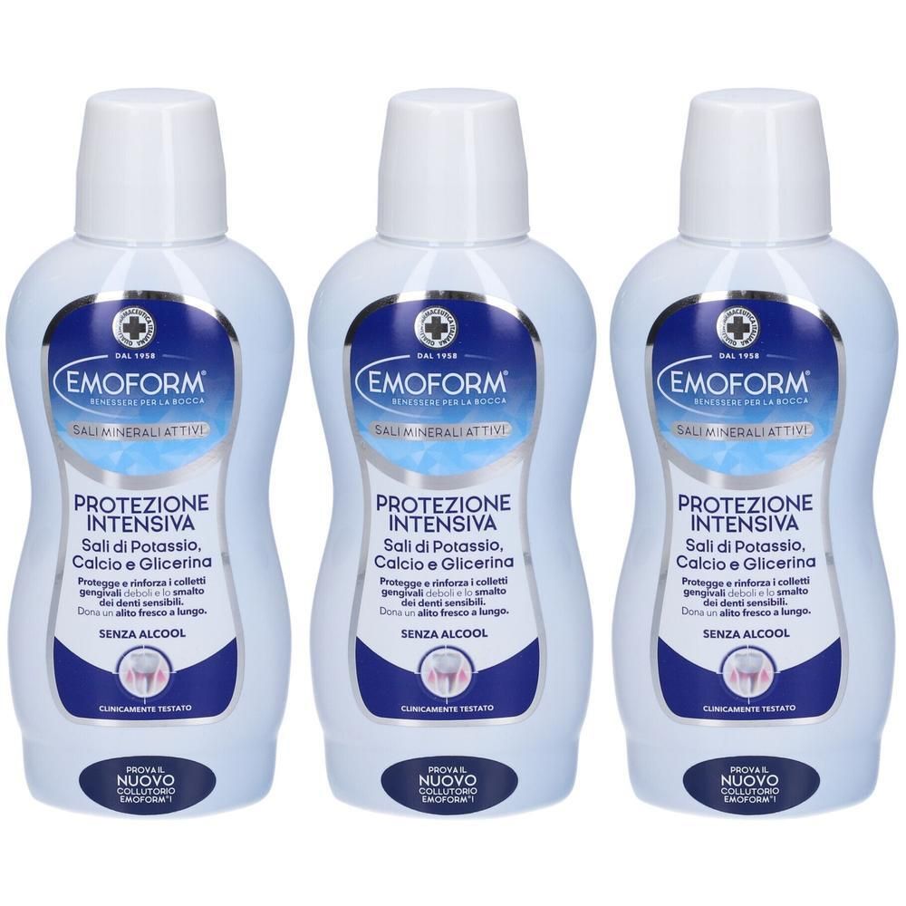 Emoform Collutorio Protezione Intensiva 3x400 ml