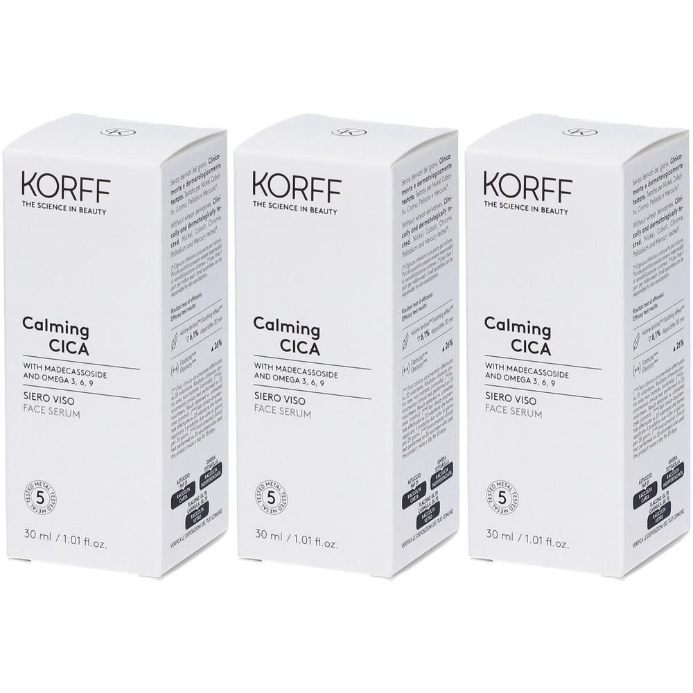 KORFF Calming Cica Siero Viso 3x30 ml
