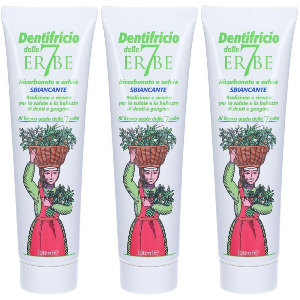 Dentifricio 7 erbe Sbiancante 3x100 ml
