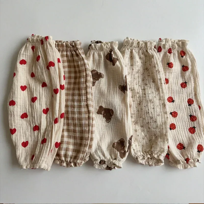 Weiche Musselin-Kleidung Hosen Pantalons Caprihosen Bio-Baumwolle Babyhosen für Neugeborene Kleinkinder Herbst Frühling Sommer Winter Niedlicher Aufdruck Image