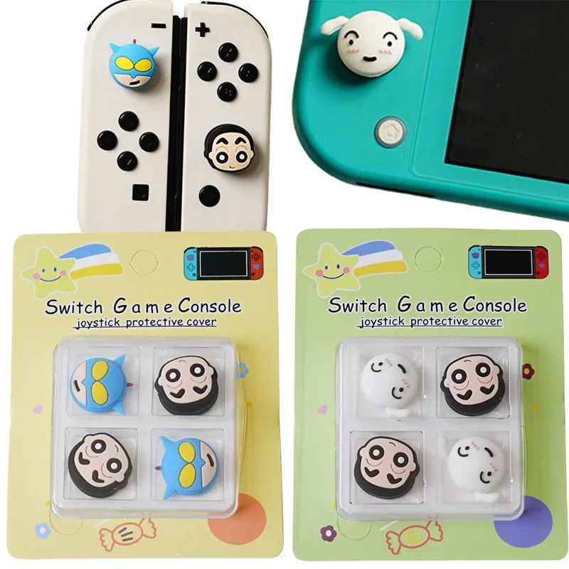 Crayon Shin-chan Thumb-Stick-Griffkappe für Nintendo Switch NS Lite Oled Joystick Cover Controller Game Thumbstick Case Dekorieren Image
