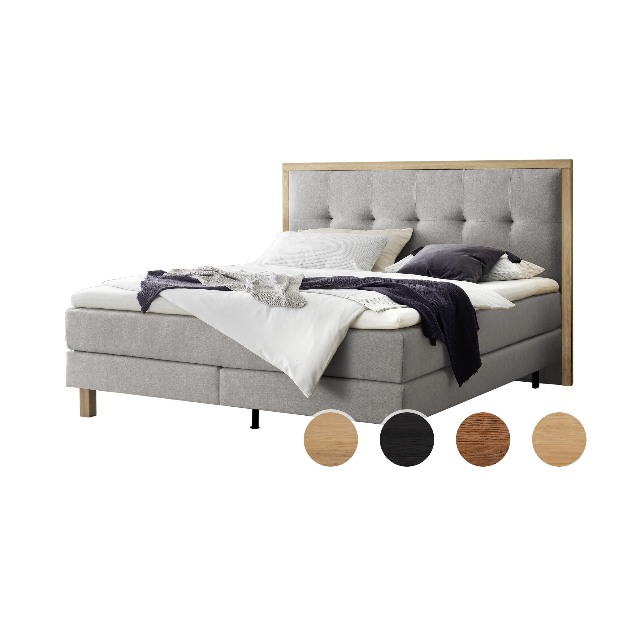 Hasena Oak-Line Bettbank Sola Eiche brandy