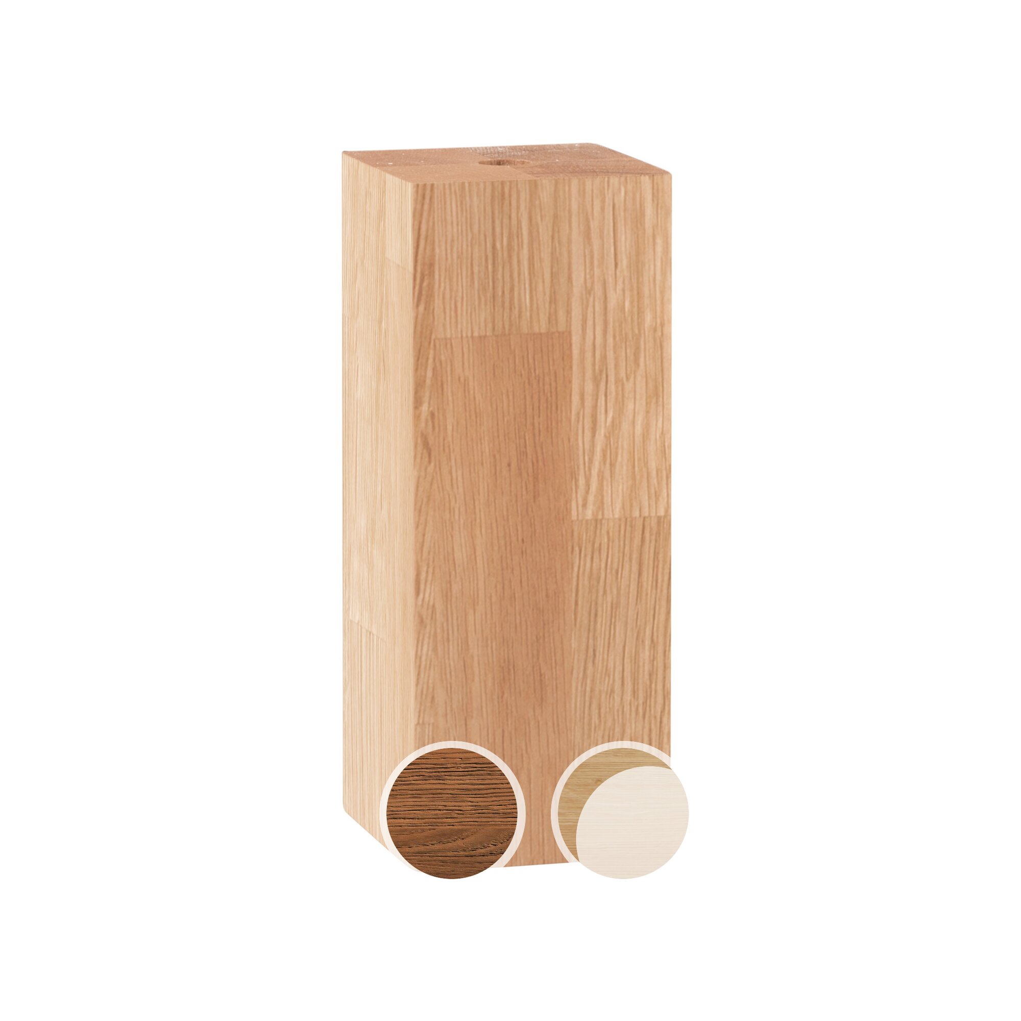 Hasena Oak-Line Bianco Nachttisch Circo 52 cm / Buche weiss deckend, lackiert