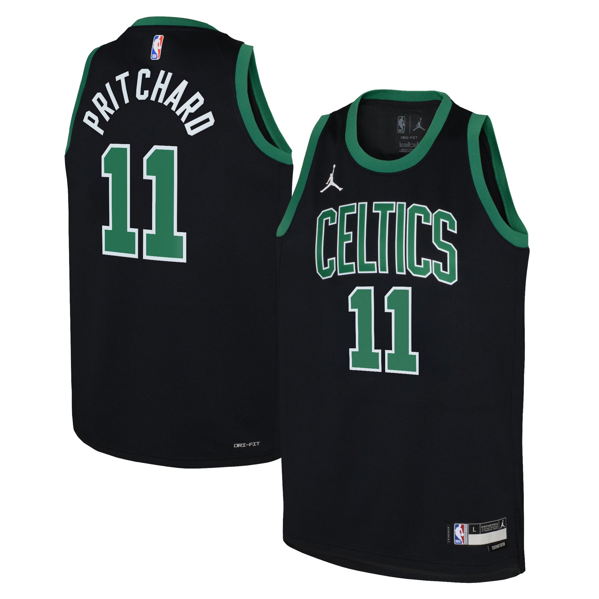Maillot Swingman Jordan Brand Statement Edition 22 des Boston Celtics - Noir - Payton Pritchard - Enfant - unisexe Taille: S (8)