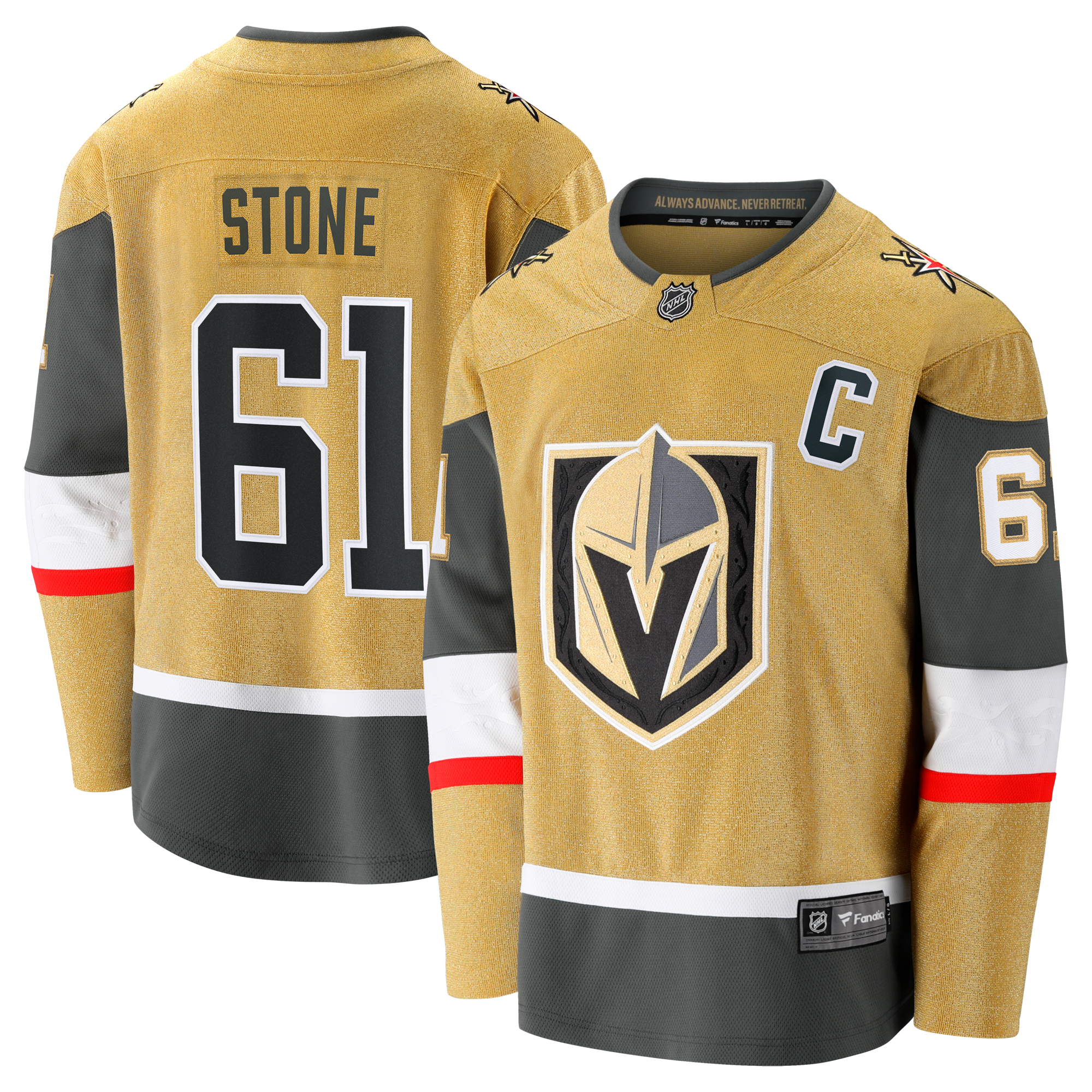 "Fanatics Mark Stone Gold Vegas Golden Knights Heimtrikot für Herren (Breakaway-Trikot)" Image