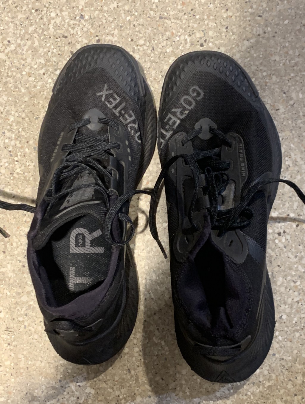 Nike Shoes | #728 Nike Black Gore-Tex Men's Athletic Running Shoes | Color: Black | Size: 7