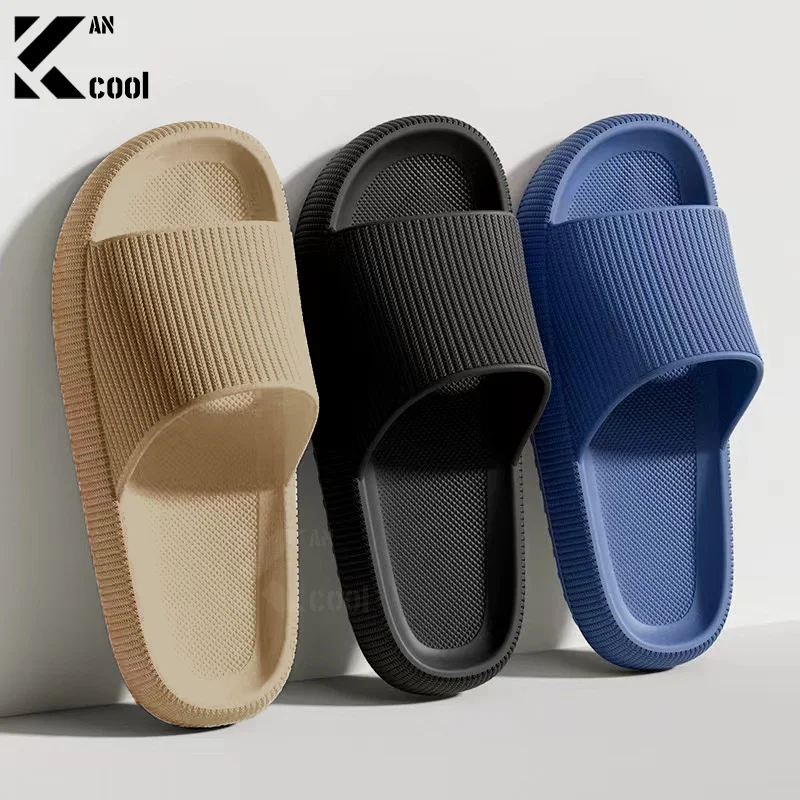 Plattform dicke Badezimmer Hausschuhe Frauen Cloud Hausschuhe Mode weiche Sohle Eva Indoor Sandalen rutsch feste Flip Flop Männer Hausschuhe