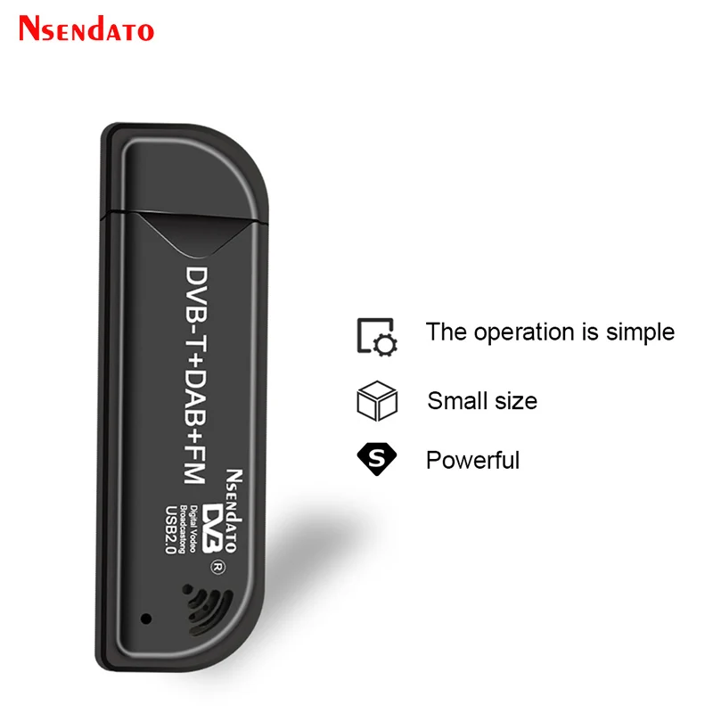 USB2.0 DAB FM DVB-T RTL2832U FC0012 SDR USB TV Dongle Stick Digitaler TV-Tuner Empfänger IR-Fernbedienung mit Antenne, Dropshipping Image