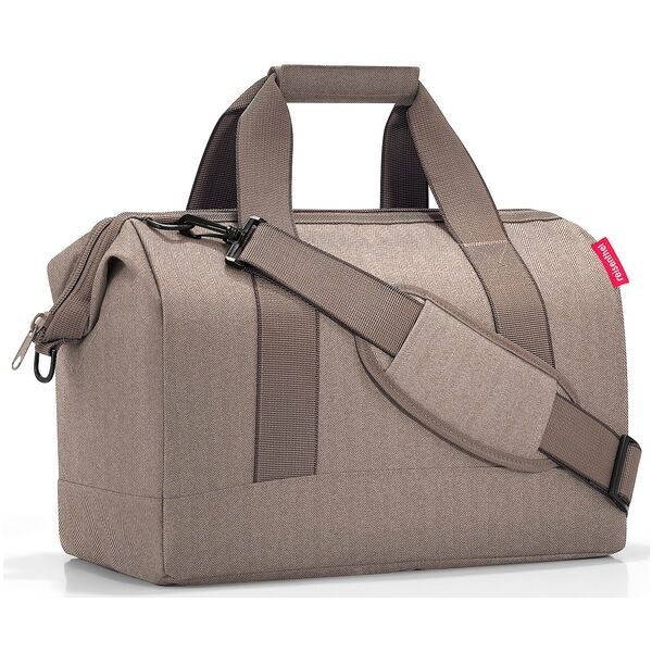 reisenthel Reisetasche allrounder M herringbone mokka 18,0 L, 40x33.5x24 cm