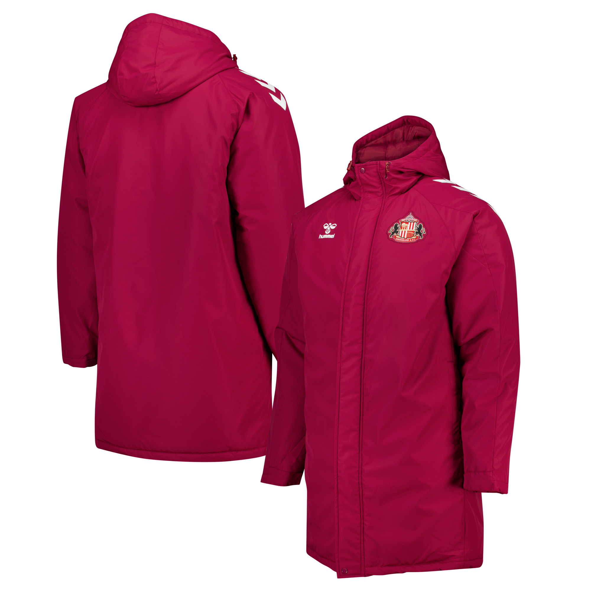 "Sunderland Hummel Trainingsbankjacke - Dunkelrot" Image
