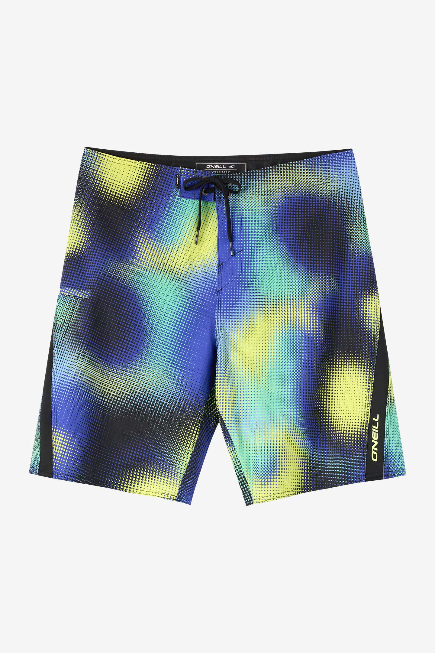 O'Neill Men's Superfreak 20"" Board Shorts in Royal Blue, Size 29, Elastane/Polyester