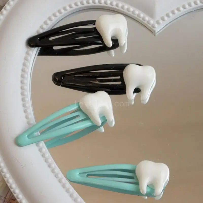 Lustige Zahnspangen Clip Haarnadel Y2K Mädchen Ornamente Clip Haarnadel für Frauen Mädchen Kopfbedeckung Zubehör Image