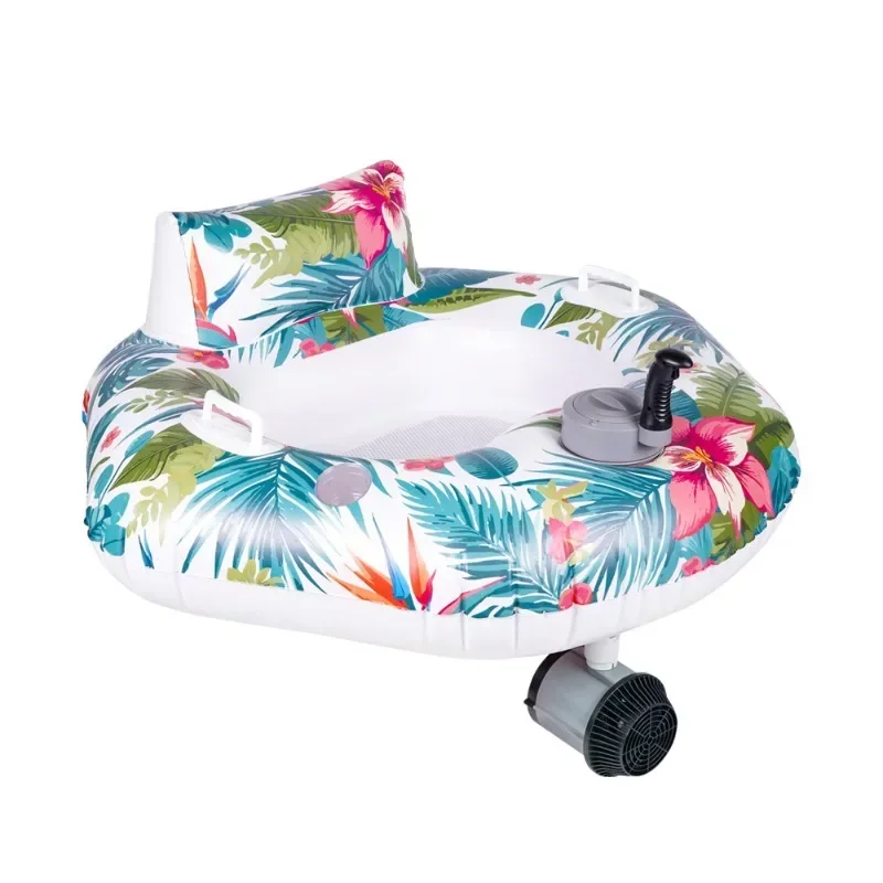 Umweltfreundlicher PVC-Wasserschwimmring, aufblasbares schwimmendes Bett für Erwachsene zur Freizeit- und Unterhaltungsnutzung. Image