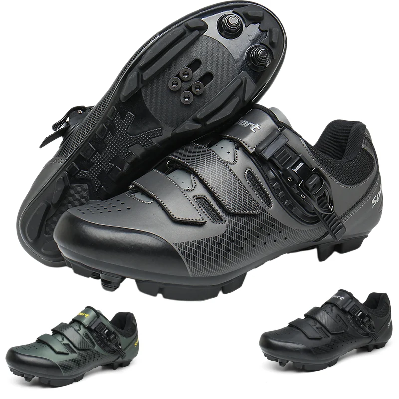 Herren-Mountainbike-Fahrradschuhe MTB, rutschfeste Hartsohle, Rennradschuhe SPD, geeignet für Outdoor-Rennsport und Off-Road, Größe 37-47