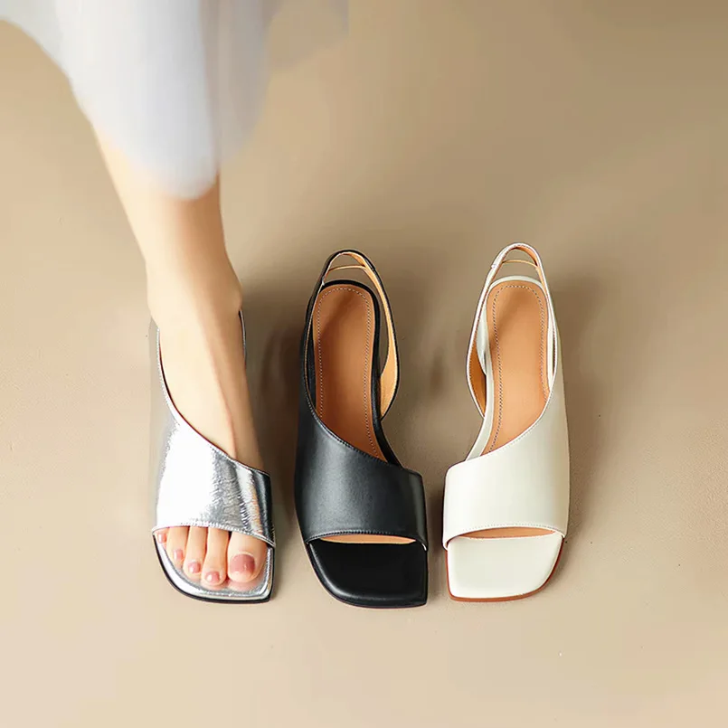 Quadratische High-Heel-Sandalen für Damen im Sommer 2026, Übergrößen-Mode, Blockabsatz, Peeptoe-Sandalen Damenschuhe