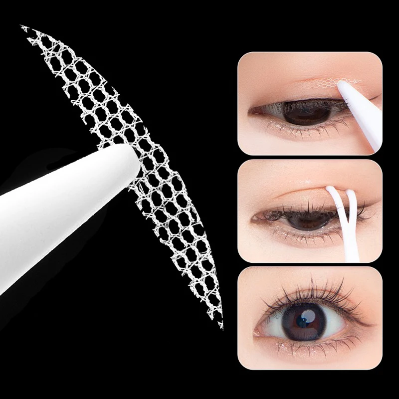 600 Stück Augenlid-Lifting-Streifen, doppelseitiges Klebeband, transparent-grau, Augenlidstreifen für große Augen, unsichtbare doppelte Augenlider-Sticker, Make-up-Tools Image