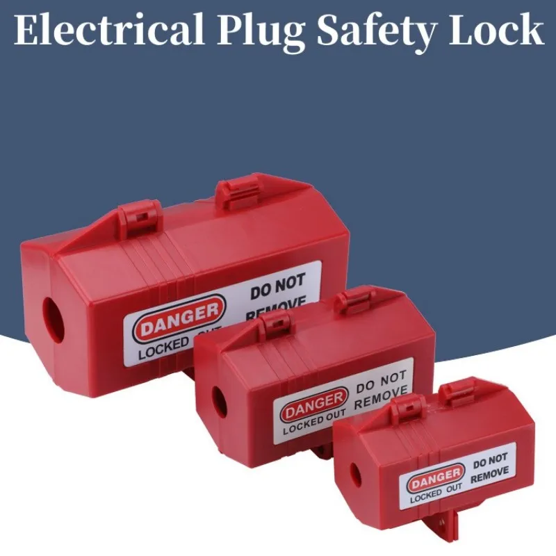1-teilige Sicherheits-Verriegelungsbox für den elektrischen Stecker, industrielle Haushalts-Steckerschlösser, Sicherheitswerkzeuge für Loto-Verriegelungsgeräte Image