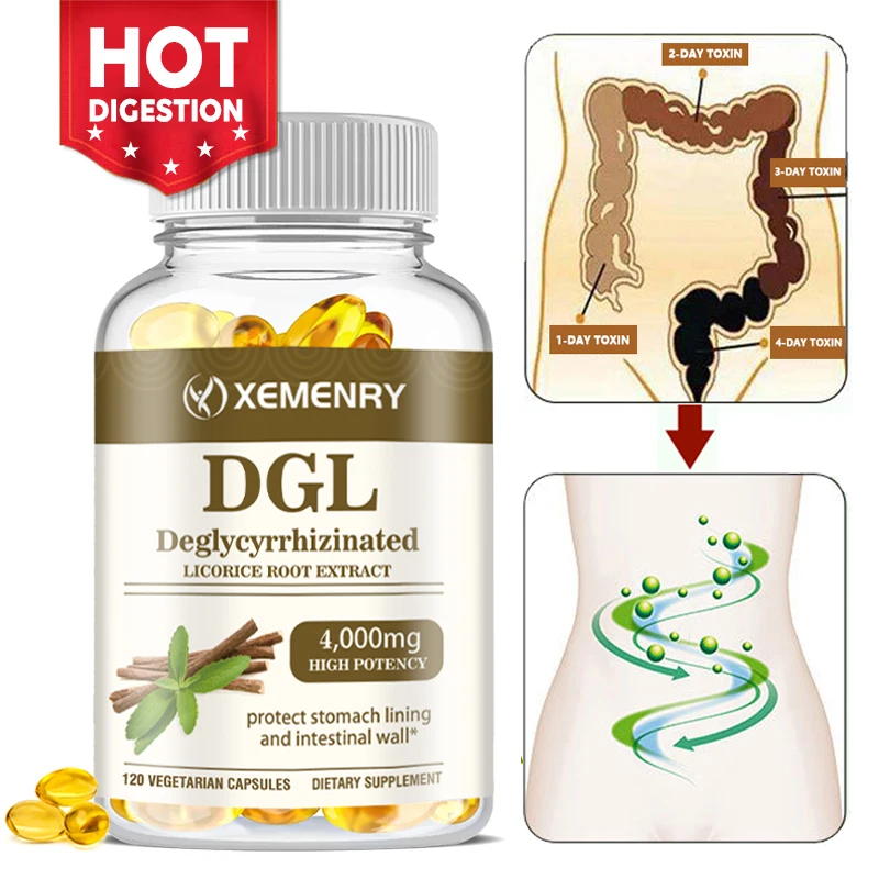 DGL Licorice Capsules 4000mg - Supports Intestinal Health, Improves Digestion & Metabolism and Boosts Immunity