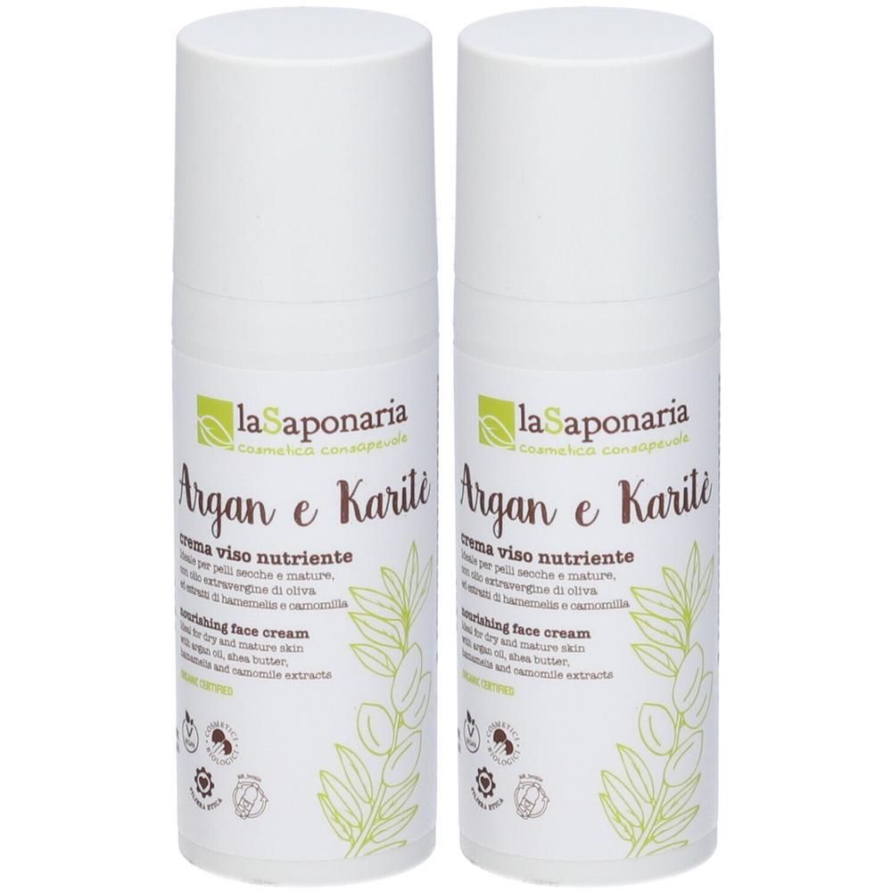 La Saponaria Crema Viso Nutriente/rigenerante Argan E Olio Extravergin