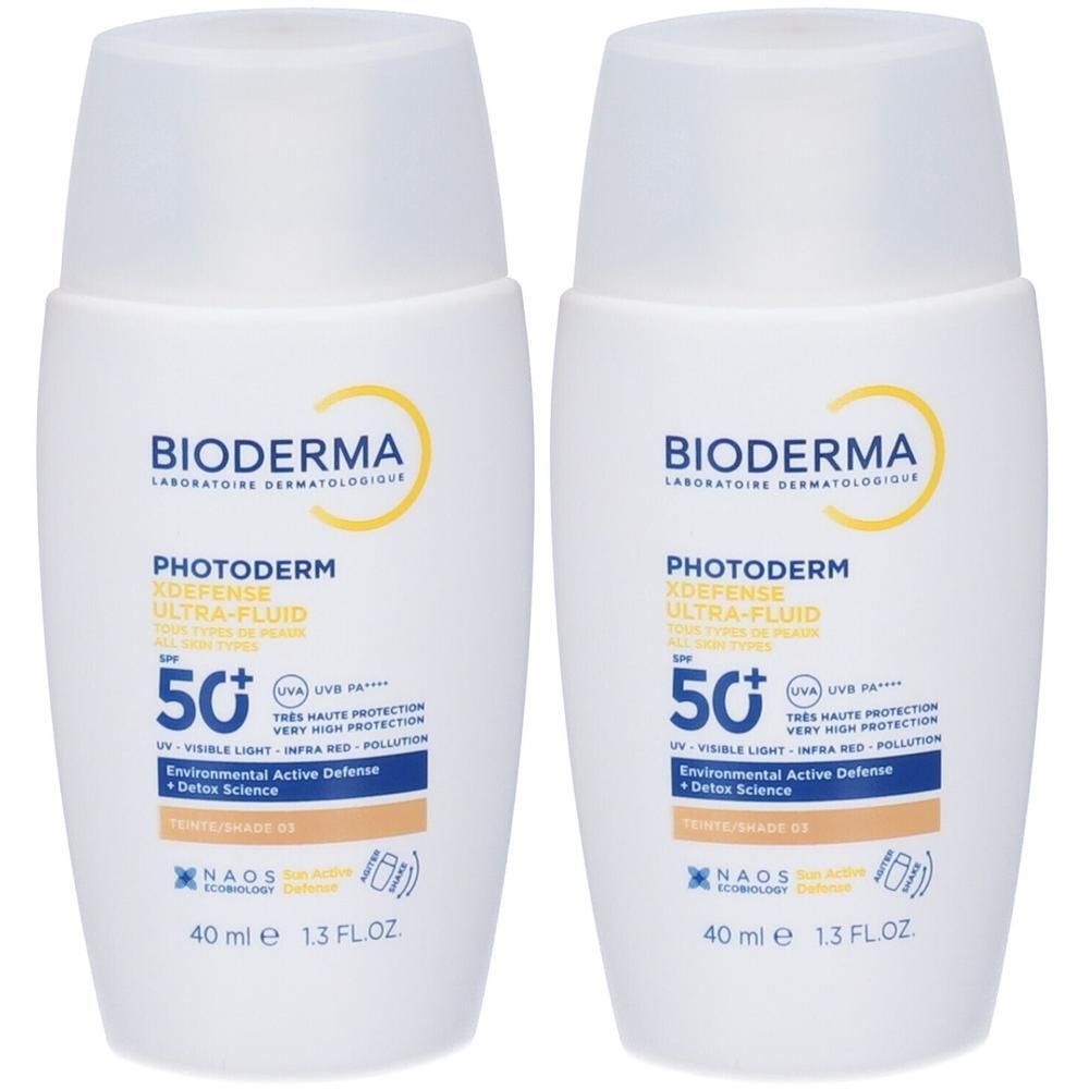 Bioderma Photoderm Xdefense Ultra-Fluid SPF50+ Tonalità 03 2x40 ml