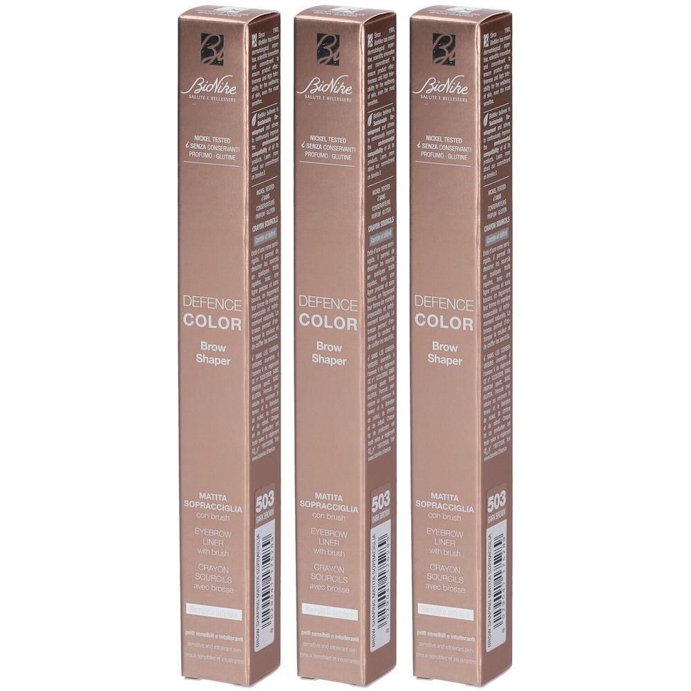 BioNike Defence Color Matita Sopracciglia Dark Brown 3x1 St