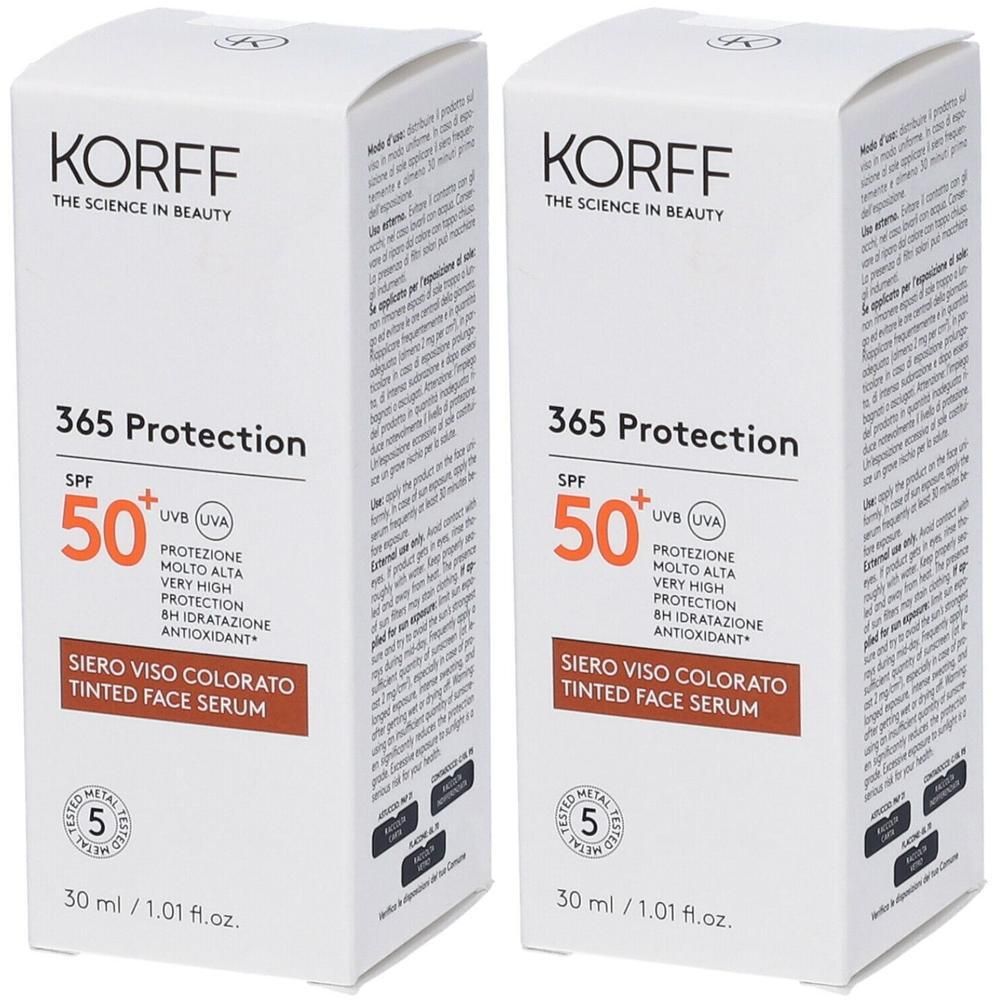 KORFF 365 Protection Siero Viso Colorato 2x30 ml