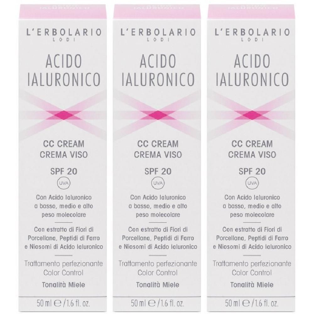 Acido Ialuronico Cc Cream Miele Spf20 50 Ml 3x50 ml